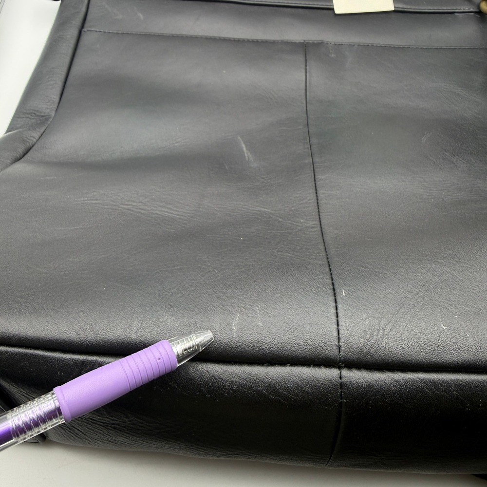 Fossil Haskell Workbag Black Leather Laptop Crossbody Tote Career Business - Picture 8 of 15